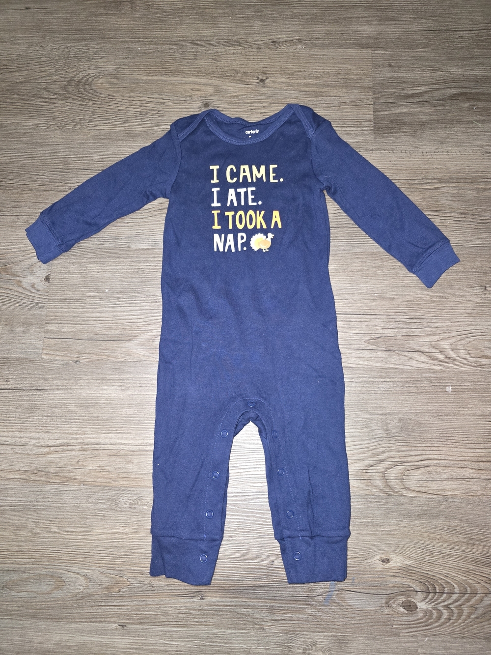 Carter's Navy "I Came. I Ate. I Took a Nap." Baby One-Piece